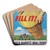 Fill it! Help Harvest War Crops by Stevan Dohanos Art Drink Coaster set