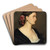Luise Mller by Leopold Carl Mller Art Drink Coaster set