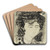 Visionrer Kopf by Ernst Ludwig Kirchner Art Drink Coaster set