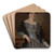 Portrait of Anna Makovicka by Peter Michal Boh Art Drink Coaster set Portrait of Anna Makovicka by Peter Michal Boh Art Drink Coaster set