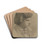 Bildnis des Malers Julius Hamel als Schler des Stdelschen Institutes im Profil nach rechts. by Philipp Winterwerb Drink Coasters - set of 4
