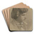 Bildnis des Malers Julius Hamel als Schler des Stdelschen Institutes im Profil nach rechts. by Philipp Winterwerb Art Drink Coaster set