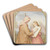 The pilgrim, inscribing herself in the book of God held by an angel by Marie Ellenrieder Art Drink Coaster set