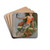 The silk worm by Lou Mayer Drink Coasters - set of 4