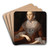 Anne Catharine Hoof Green by Charles Willson Peale Art Drink Coaster set