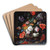 Still Life with Flowers and a Watch by Abraham Mignon Art Drink Coaster set Still Life with Flowers and a Watch by Abraham Mignon Art Drink Coaster set