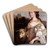 A Lady As A Shepherdess by John Greenhill Art Drink Coaster set