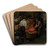 Mechanical Hammering out of Cauldrons by Dominik Skuteck Art Drink Coaster set