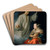 The Annunciation by Godfried Schalcken Art Drink Coaster set