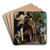 Mars and Venus United By Love by Paolo Veronese Art Drink Coaster set