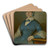 Portrait of Mrs. Dvid by Peter Michal Boh Art Drink Coaster set Portrait of Mrs. Dvid by Peter Michal Boh Art Drink Coaster set