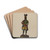 Cigar Store Indian by Walter Hochstrasser Drink Coasters - set of 4