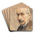 Selbstbildnis by Max Liebermann Art Drink Coaster set