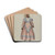 Puppet - Liza by Bertha Semple Drink Coasters - set of 4