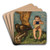 Dissonanz by Franz von Stuck Art Drink Coaster set Dissonanz by Franz von Stuck Art Drink Coaster set