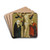 The Crucifixion with Mary and Saint John the Evangelist by Master Of The Middle Rhine Drink Coasters - set of 4