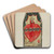 Retablo (Sacred Heart) by Majel G. Claflin Art Drink Coaster set