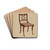 Side Chair by Lawrence Phillips Drink Coasters - set of 4