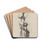 Woman in a Hat by James Ensor Drink Coasters - set of 4