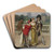 The promenade by Frederik Hendrik Kaemmerer Art Drink Coaster set