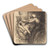 Punctual (Ponctuelle) by Albert Besnard Art Drink Coaster set Punctual (Ponctuelle) by Albert Besnard Art Drink Coaster set