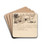 Tumulus near Newry by Thomas Crofton Croker Drink Coasters - set of 4