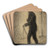 En marche by Georges Seurat Art Drink Coaster set