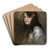 Bildnis der Tochter Hedda by Friedrich August von Kaulbach Art Drink Coaster set