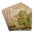 Vue d'une clairire by Narcisse-Virgile Diaz de La Pea Art Drink Coaster set Vue d'une clairire by Narcisse-Virgile Diaz de La Pea Art Drink Coaster set