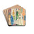 In der Tempelhalle by August Macke Drink Coasters - set of 4