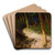 In the forest by Wadysaw Wankie Art Drink Coaster set