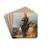 Portrait of William II,King of the Netherlands by Jan Adam Kruseman Drink Coasters - set of 4 Portrait of William II,King of the Netherlands by Jan Adam Kruseman Drink Coasters - set of 4