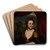 Portrait of an unknown woman by Godfried Schalcken Art Drink Coaster set