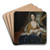 Portrait of Ulrika Eleonora the younger by Johan Starbus Art Drink Coaster set