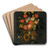 Festoon of flowers and fruit by Cornelis de Heem Art Drink Coaster set