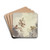 Amoretten mit einem Thyrsusstab und Bacchanten in Wolken by Jacob de Wit Drink Coasters - set of 4