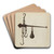 Scales by Harry Grossen Art Drink Coaster set Scales by Harry Grossen Art Drink Coaster set
