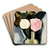Pink and White Flowers in a Vase by Marsden Hartley Art Drink Coaster set Pink and White Flowers in a Vase by Marsden Hartley Art Drink Coaster set