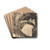 The Warning (L'avertissement) by Albert Besnard Drink Coasters - set of 4 The Warning (L'avertissement) by Albert Besnard Drink Coasters - set of 4