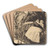 The Warning (L'avertissement) by Albert Besnard Art Drink Coaster set The Warning (L'avertissement) by Albert Besnard Art Drink Coaster set