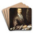 Portrait of a Man by Cornelis Pronk Art Drink Coaster set