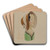 Hat Mannequin by Howard Weld Art Drink Coaster set