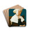Portrait of a Woman by Hans Holbein The Younger Drink Coasters - set of 4