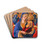 Virgin and Child with Angels by Benozzo Gozzoli Drink Coasters - set of 4