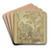 Moses beschtzt die Tchter des Jethro by Giovanni Francesco Romanelli Art Drink Coaster set