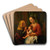 Virgin and Child with St Anne by Dirck van Hoogstraten Art Drink Coaster set