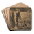 Woodcutter Trimming Faggots by Jean-Franois Millet Art Drink Coaster set
