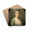Portrait de femme by Antoine Vestier Drink Coasters - set of 4