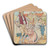 A bandaged sow by Leonard Leslie Brooke Art Drink Coaster set