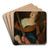 Saint Cecilia by Bernardo Strozzi Art Drink Coaster set